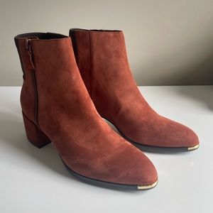 Brown Suede Cole Haan Ankle Boots - 8